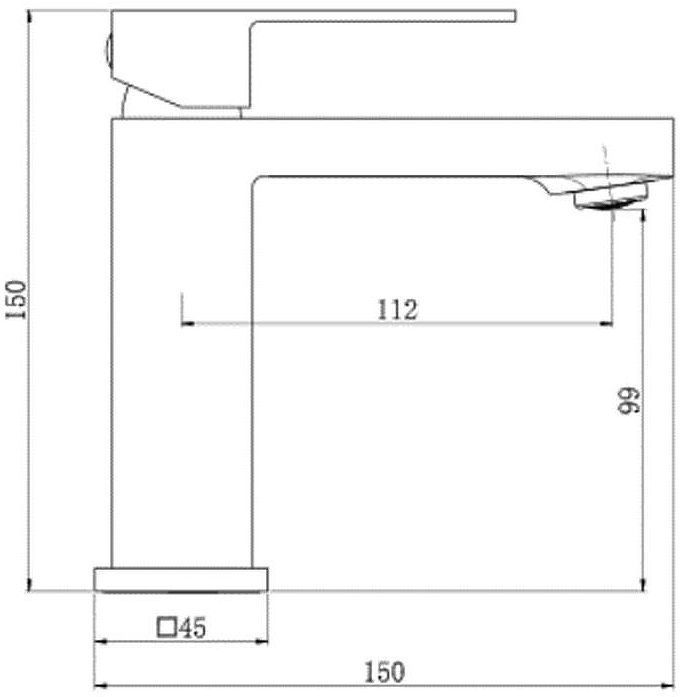 Смеситель для раковины Royce Calypso RCM-120201CR Хром