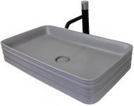 Комплект раковины-чаши Bronze de Luxe 66 1363MG со смесителем Focus 24615BG Серая матовая