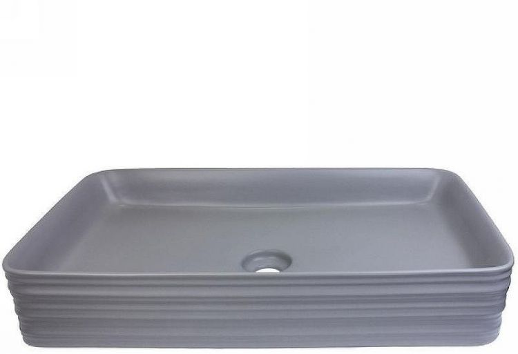 Комплект раковины-чаши Bronze de Luxe 66 1363MG со смесителем Focus 24615BG Серая матовая