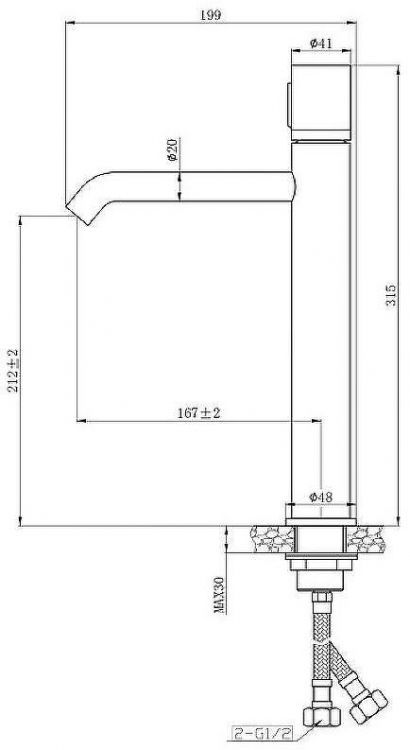 Комплект раковины-чаши Bronze de Luxe 66 1363MG со смесителем Focus 24615BG Серая матовая