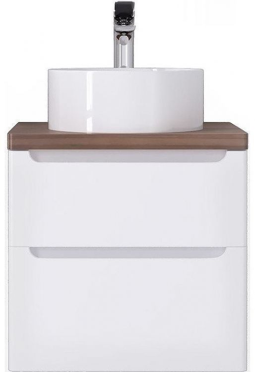 Тумба под раковину Jorno Wood 60 wood.01.60/P/W подвесная Белая
