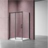 Душевой уголок Vincea Dice 150x90 VSR-4D9015CLB профиль Черный стекло прозрачное