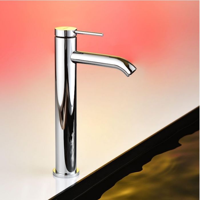 Смеситель для раковины Abelsberg Fluida ERF22003CH цвет Глянцевый хром