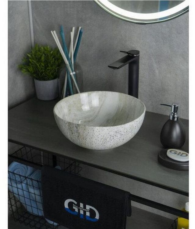 Раковина-чаша Gid Esfera Mnc487 32 54435 цвет Под камень глянцевый Раковина-чаша Gid Esfera Mnc487 32 54435 цвет Под камень глянцевый