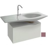 Тумба для ванной Jacob Delafon Stillness шириной 80 см с боковым расположением раковины, отделка - белый лак [EB2002-M71]