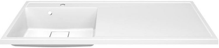 Раковина Paola Magenta 120 L с местом под стиральную машину Белая глянцевая Раковина Paola Magenta 120 L с местом под стиральную машину Белая глянцевая