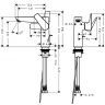 Hansgrohe Talis E Смеситель для раковины 150, на 1 отв, с донным клапаном, излив 141мм, цвет: белый матовый