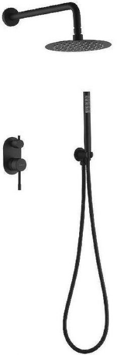 Душевая система Boheme Uno 464-B Черный матовый