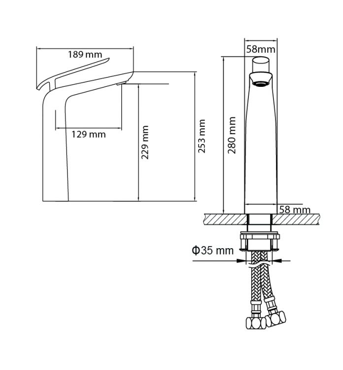 Смеситель для раковины-чаши Timo Olivia 3111/00F хром