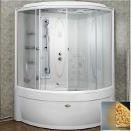 Душевой бокс Radomir Вирсавия 170x125 R 1-04-1-2-4-0691 с баней профиль Белый стекло матовое