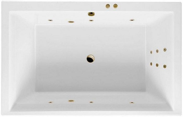 Акриловая ванна Excellent Crown Lux 190x120 WAEX.CRO19.LINE.BR с гидромассажем