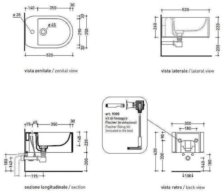 Flaminia Astra AS218 подвесное