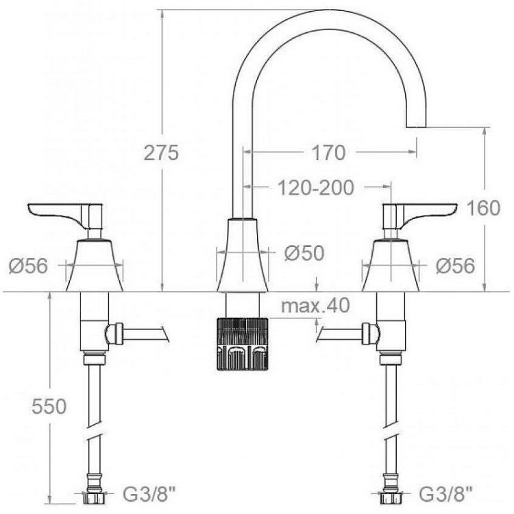 Смеситель для раковины Ramonsoler Adagio 914201MLNM Черный матовый Смеситель для раковины Ramonsoler Adagio 914201MLNM Черный матовый