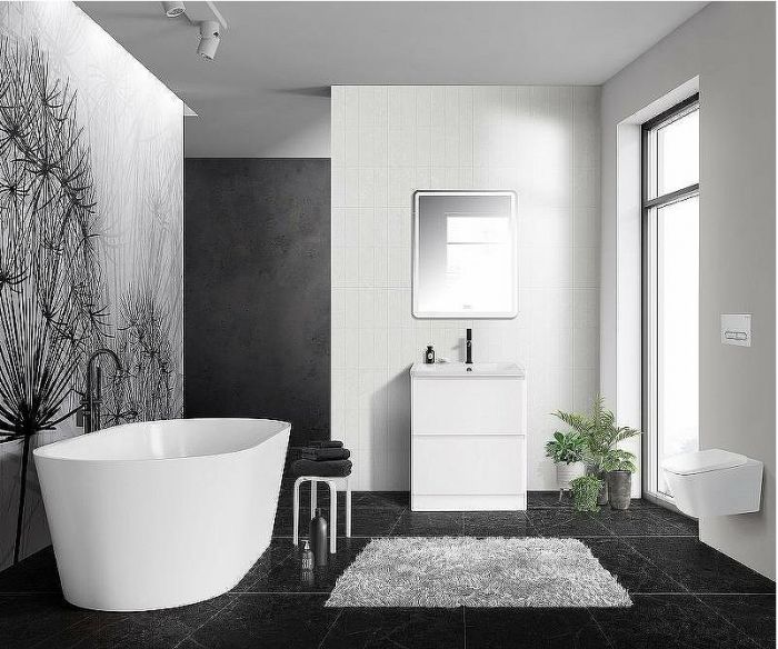 Тумба под раковину BelBagno 70 ALBANO-700-2C-PIA-BL Bianco Lucido