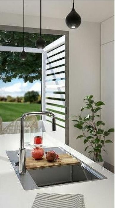 Кухонная мойка Alveus Pure 40L KMB-90 790x525 1103610 Брашированная сталь