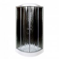 Душевая кабина Deto L 801 с гидромассажем BLACK 100x100x215