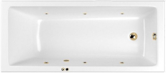 Акриловая ванна Whitecross Wave Slim 150x70 0111.150070.100.SOFT.GL с гидромассажем