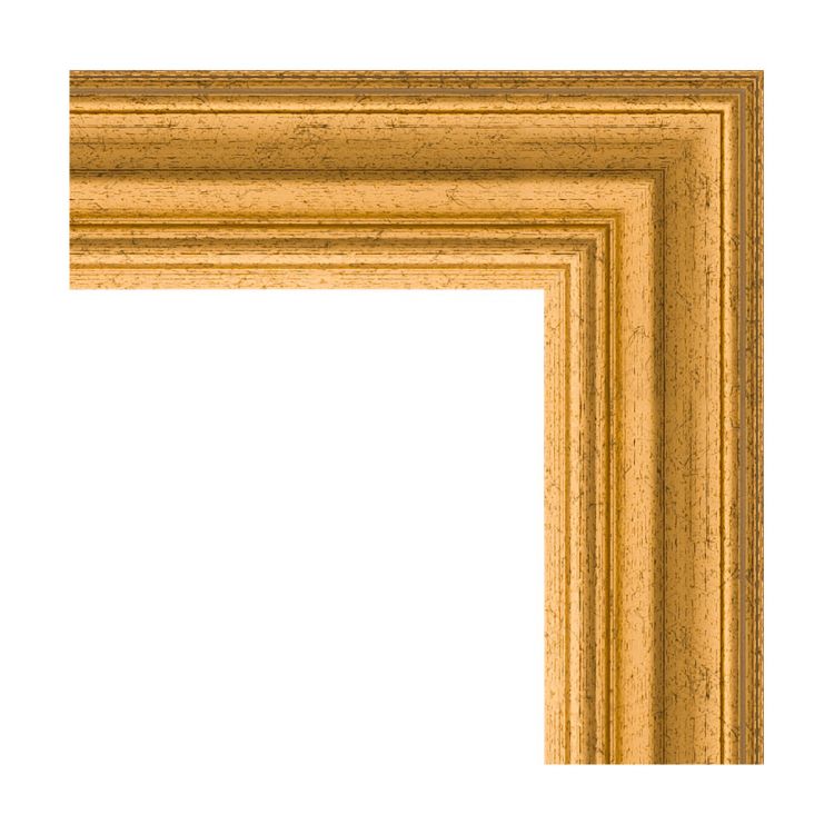 Зеркало EVOFORM  DEFENITE BY 0786 66x66 состаренное золото 67 мм в багетной раме