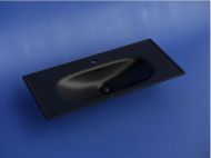 Раковина накладная CERAMICANOVA Sabo с отверстием под смеситель черный матовый CN13003MB