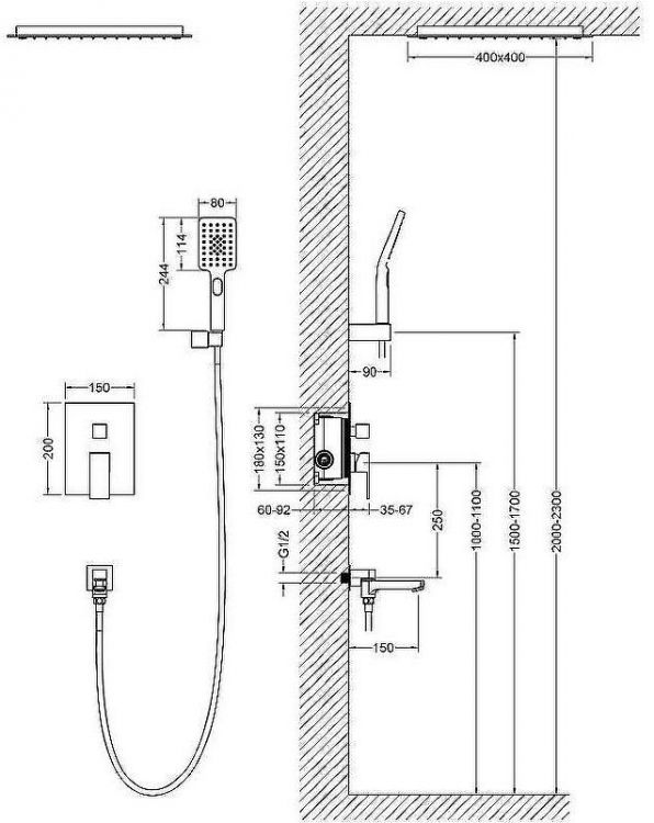 Душевая система Timo Selene SX-2039/00SM Хром