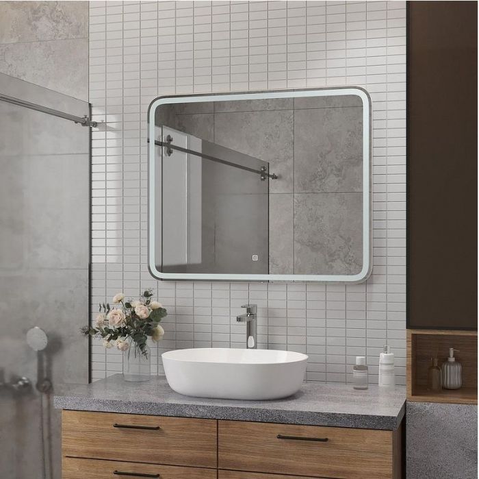 Зеркало Misty Капелла 80 КАП-02-80_70-14 с подсветкой с сенсорным выключателем