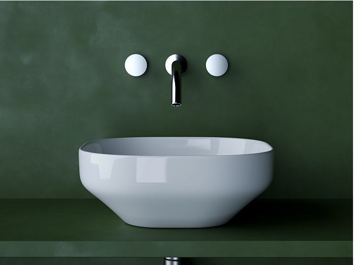 Умывальник CERAMICANOVA Element чаша накладная квадратная CN5032