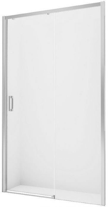 Душевая дверь New Trendy Prime Chrome 130 R D-0305A профиль Хром стекло прозрачное