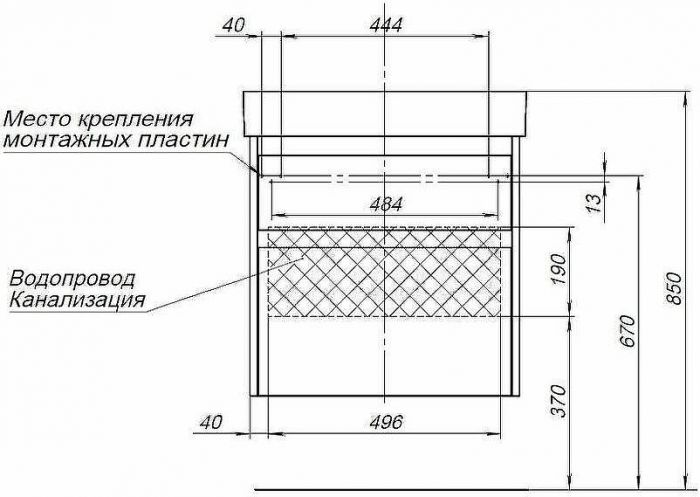 Тумба с раковиной Aquanet Nova Lite 60 245240 подвесная Белая глянцевая