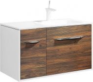 Тумба под раковину Aqwella 5 Stars Malaga 90 Mal.01.09/R/CD подвесная Крафт темный