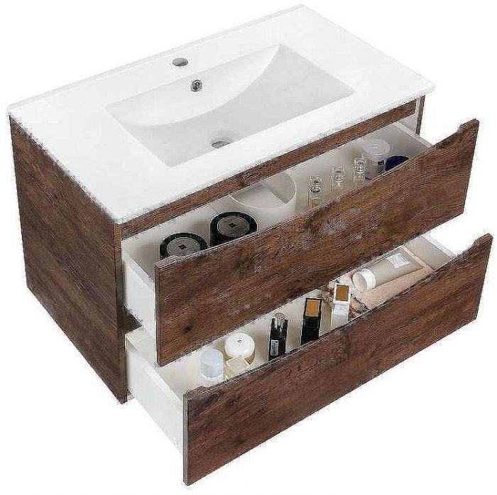 Тумба под раковину Vincea Mia 75 VMC-2MA750RW подвесная R.Wood