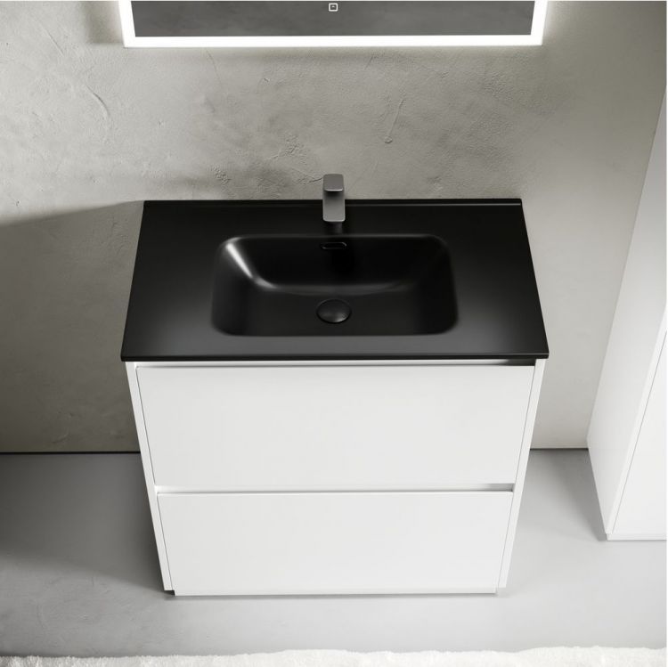 Тумба напольная под раковину SANCOS Libra Floor, белый глянец 790х450х840 мм, LB80FW