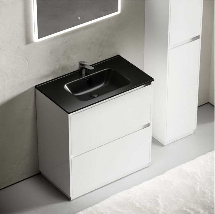 Тумба напольная под раковину SANCOS Libra Floor, белый глянец 790х450х840 мм, LB80FW