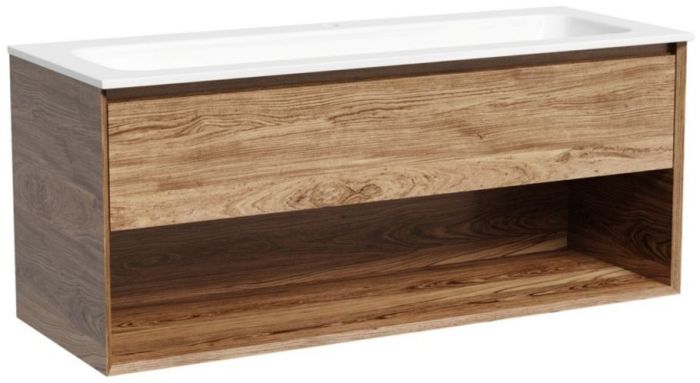 Тумба подвесная SANCOS под раковину Marmi 1.0, дуб чарльстон 1195х445х520, MR1.0120ECH