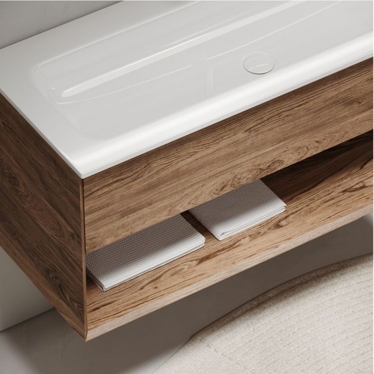 Тумба подвесная SANCOS под раковину Marmi 1.0, дуб чарльстон 1195х445х520, MR1.0120ECH Тумба подвесная SANCOS под раковину Marmi 1.0, дуб чарльстон 1195х445х520, MR1.0120ECH