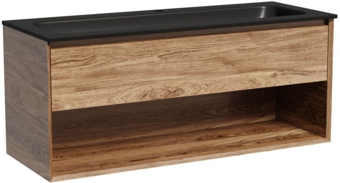 Тумба подвесная SANCOS под раковину Marmi 1.0, дуб чарльстон 1195х445х520, MR1.0120ECH
