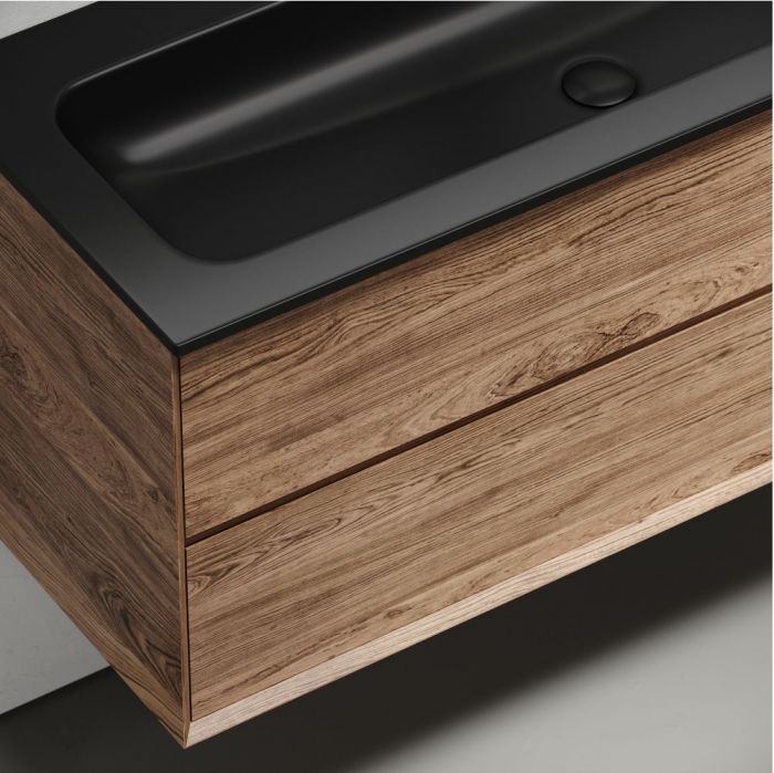 Тумба подвесная SANCOS под раковину Marmi 1.0, дуб чарльстон 1195х445х520, MR1.0120ECH