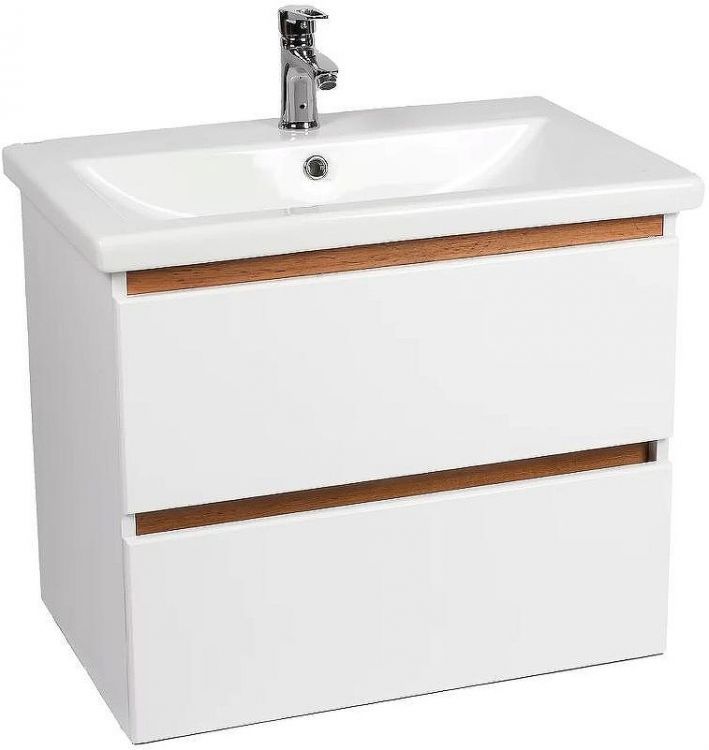 Тумба под раковину VIANT Мальта 70 VMAL70CO-T2YP подвесная Белая Дуб Вотан Тумба под раковину VIANT Мальта 70 VMAL70CO-T2YP подвесная Белая Дуб Вотан