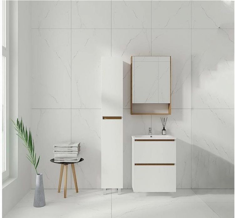 Тумба под раковину VIANT Мальта 70 VMAL70CO-T2YP подвесная Белая Дуб Вотан Тумба под раковину VIANT Мальта 70 VMAL70CO-T2YP подвесная Белая Дуб Вотан