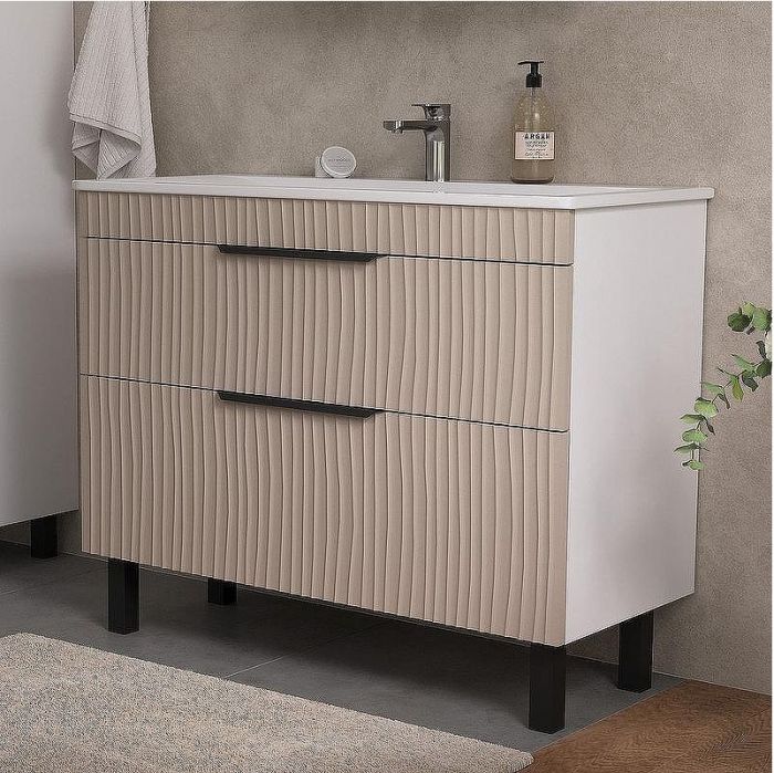 Тумба под раковину Volna Lotty 100.2Y tnLOTTY100.2Y-13 Латте Белая