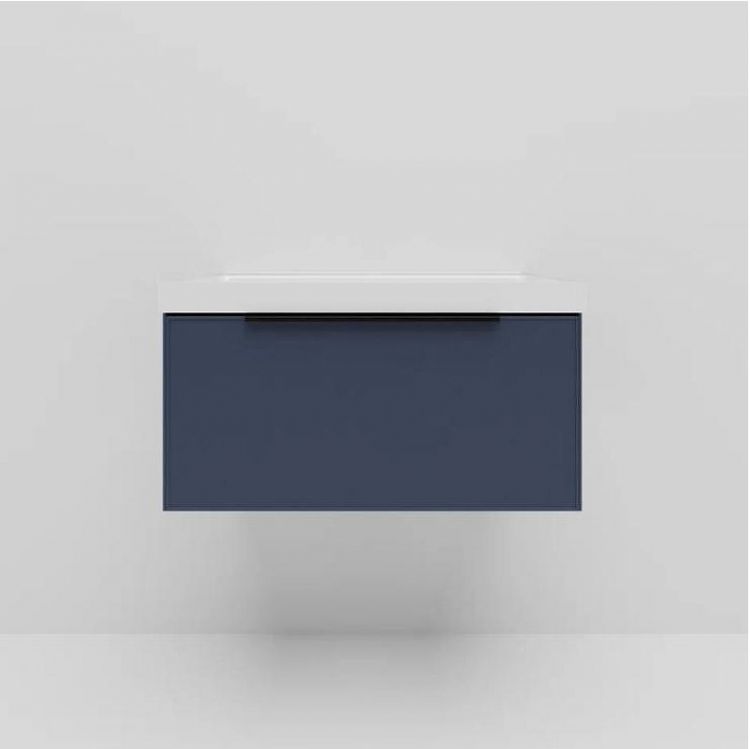 Тумба под раковину La Fenice Simpla 80 FNC-01-SIM-BG-80 подвесная Синяя матовая
