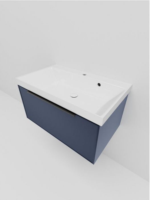 Тумба под раковину La Fenice Simpla 80 FNC-01-SIM-BG-80 подвесная Синяя матовая