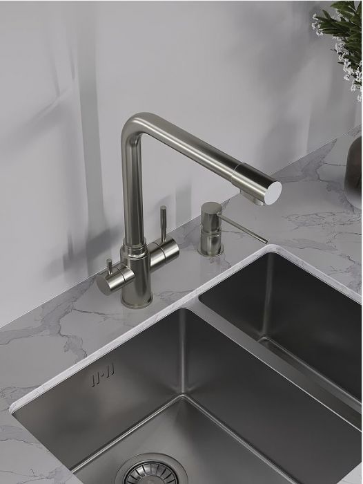 Смеситель для кухни Orange Boni M15-008ni Никель