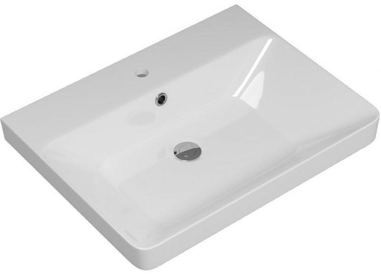 Тумба с раковиной Brevita Victory 60 УТ000025788 подвесная Серый шелк