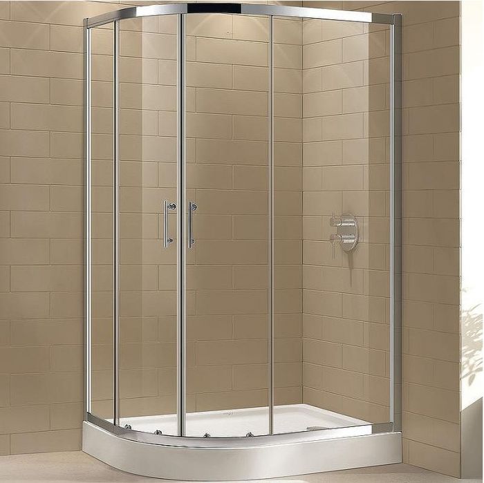 Душевой уголок Cezares Eco 100х80 ECO-O-RH-2-100/80-C-Cr профиль Хром стекло прозрачное