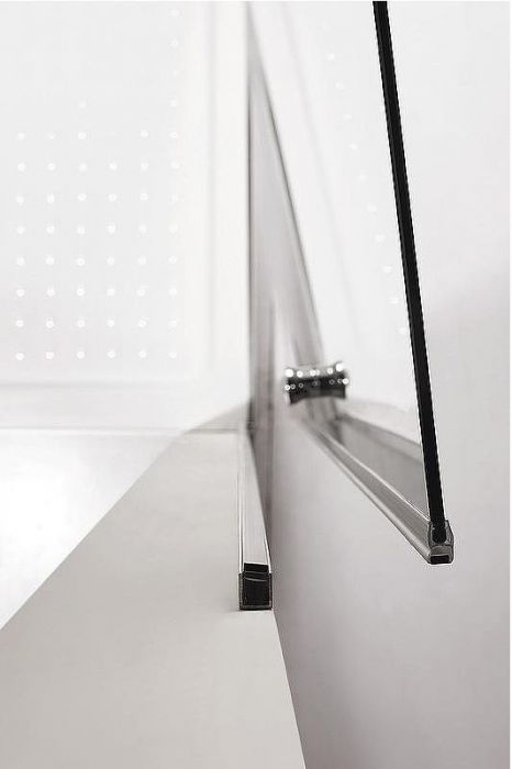 Душевой уголок Cezares Eco 100х80 ECO-O-RH-2-100/80-C-Cr профиль Хром стекло прозрачное