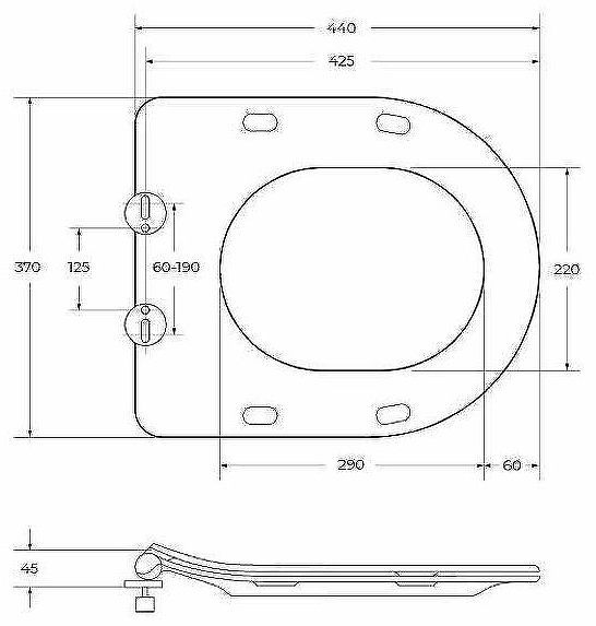 Комплект унитаза BelBagno Amanda BB051CHR+BB051SC с инсталляцией Berges Novum L5 040215 с сиденьем Микролифт и Черной матовой клавишей смыва