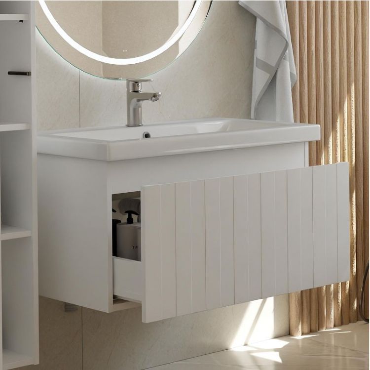 Тумба под раковину Vigo Finlay 80 333 подвесная цвет Белый