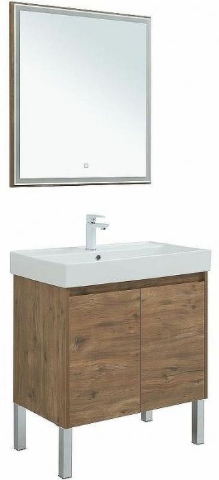 Комплект мебели для ванной Aquanet Nova Lite 75 302537 подвесной Дуб рустикальный