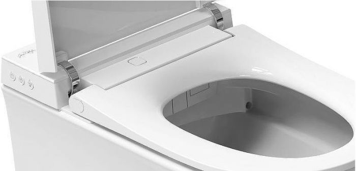 Комплект унитаза биде с инсталляцией Jacob Delafon Seine E34360-00 с сиденьем Микролифт и Белой глянцевой клавишей смыва