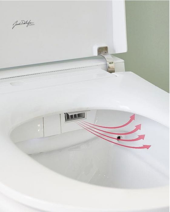 Комплект унитаза биде с инсталляцией Jacob Delafon Seine E34360-00 с сиденьем Микролифт и Белой глянцевой клавишей смыва